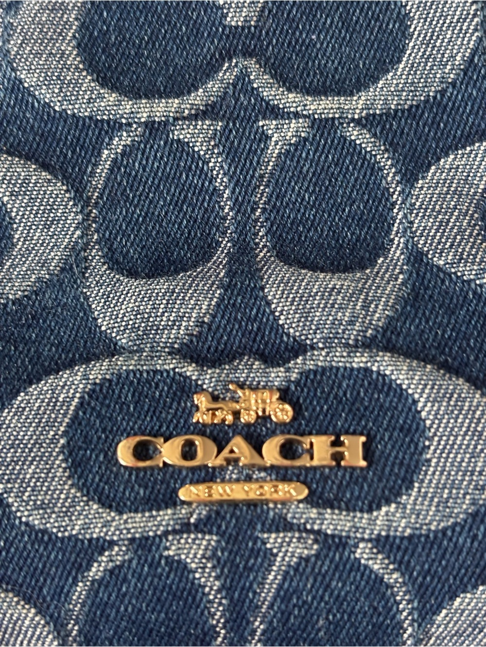 Coach Double Zip Wallet in Signature Denim - Picture 12 of 12